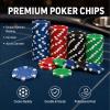 500 Pcs Poker Chip Set 40mm Casino Weight Iron Core Texas Holdem Blackjack view 4