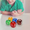 5pcs Round Corners Crystal Dices 6 Sided Portable Table Games Dice Playing Party Transparent Dice Set for Entertainment view 2