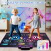 Qinlorgo Electronic Dance Mat for Kids Siblings Friends Playing at Home,Dual Player Interactive Mode Boosts Cooperation and Competition,Multiple Difficulty Levels,Polyester Fiber view 2