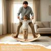 Wooden Wobble Balance Board Kids - 41 Inch Toddler Balance Board With Felt Base,Core-Balance Trainer For Endless Play & Imagination,Birthday & Christmas Gift For Kids view 3