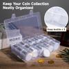 100 Pcs Coin Capsules for Collection, Acrylic Coin Holders with Adjustable Gaskets and Storage Box, Clear Silver Coin Display Cases for 0.66, 0.78, 0.98, 1.06, 1.18, 1.5, 1.81 in Coins view 3