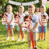 Elyebxj 4 Pack Inflatable Stick Horse, Red Inflatable Horse with Stick for Kids, Balloon Fun Party Favor and Play Toy view 3