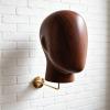 petsola Mannequin Head with Shoulders -Toned Hairpiece Display Bust PVC Bust Mannequin view 3