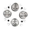 Pistons and Rings 06B107065N 06B107099R Compatible with A3 A4 AWW AWP AUG AWM 1.8T 1998-2007 view 1