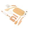 Omquot Complete 10-Piece Wooden Kitchen Set for Kids The Realistic Cooking Experience Encourages Family Bonding. view 1