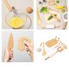 Omquot Complete 10-Piece Wooden Kitchen Set for Kids The Realistic Cooking Experience Encourages Family Bonding. view 4