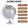 8 Inch Rotating World Globe with Acrylic Arc and Base for Office Table, Geography Learning, Studio or Cafe Decoration, Unique Gifts, Birthday and Aniversary Gift. view 4