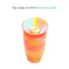 Munchkin Sippy Cups for Toddlers 1-3, Spill Proof Miracle 360 Cup, 10 Ounce, Tropical Swirl, Orange/Multi view 3