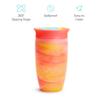 Munchkin Sippy Cups for Toddlers 1-3, Spill Proof Miracle 360 Cup, 10 Ounce, Tropical Swirl, Orange/Multi view 4