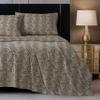 Baby Phat Natural Cheetah Printed Microfiber Sheet Set, 100% Polyester, Brown, Twin view 1