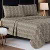 Baby Phat Natural Cheetah Printed Microfiber Sheet Set, 100% Polyester, Brown, Twin view 3