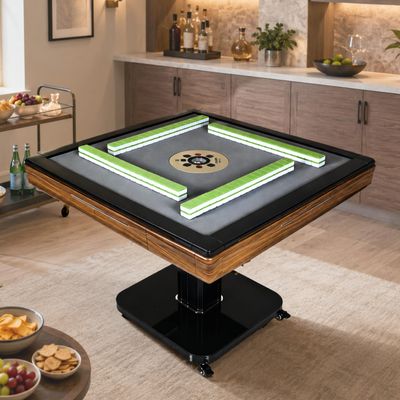Yuetwelp Automatic Mahjong Table, Electric Mahjong Table, Automatic Shuffling Mahjongs Tables, Electronic Mahjongs Tables with Wheels, 2 Magnetic Tile Sets & Hard Tablecloth, Quiet Design (1 PSC)