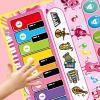 Omquot Foldable Touch Sensitive Piano Keyboard Drum Mat Play Mat Carpet Music Toy for Educational Floor Dance Blanket (Pink) view 3