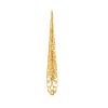 Metal Long Finger Claw Rings for Women Ancient Queen Costume Black Nail TipsAdjustable Gothic Cosplay Accessories (Gold) view 1