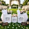 3 Pack Flip Flop Basket for Wedding, White Felt Storage Set with Pearl Trim, 2 Large 15.7 Inch and 1 Small 11.8 Inch Organizer for Reception Guest Slippers view 1