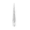 Metal Long Finger Claw Rings for Women Ancient Queen Costume Black Nail TipsAdjustable Gothic Cosplay Accessories (Silver) view 1