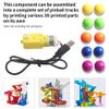 Fesjoy Marble Track Model 3D Print Kit with 10 Marbles and Motor for Creative Play Activities view 3