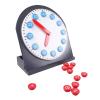 lstyty Montessori Learning Clock with 12/24 Hour Number Tiles, Kids Educational Time Teaching Clock Model view 2