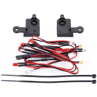 Rc Spotlight Strip for Traxxas for Trx4m F150 1/18 2pcs Front Rear Headlights Taillight Set Remote Control Car Upgrade Accessories