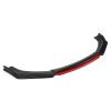 Xixian Universal Front Bumper Lip Spoiler Chin Kit PP BlackRed Aero Mic Enhancement view 2