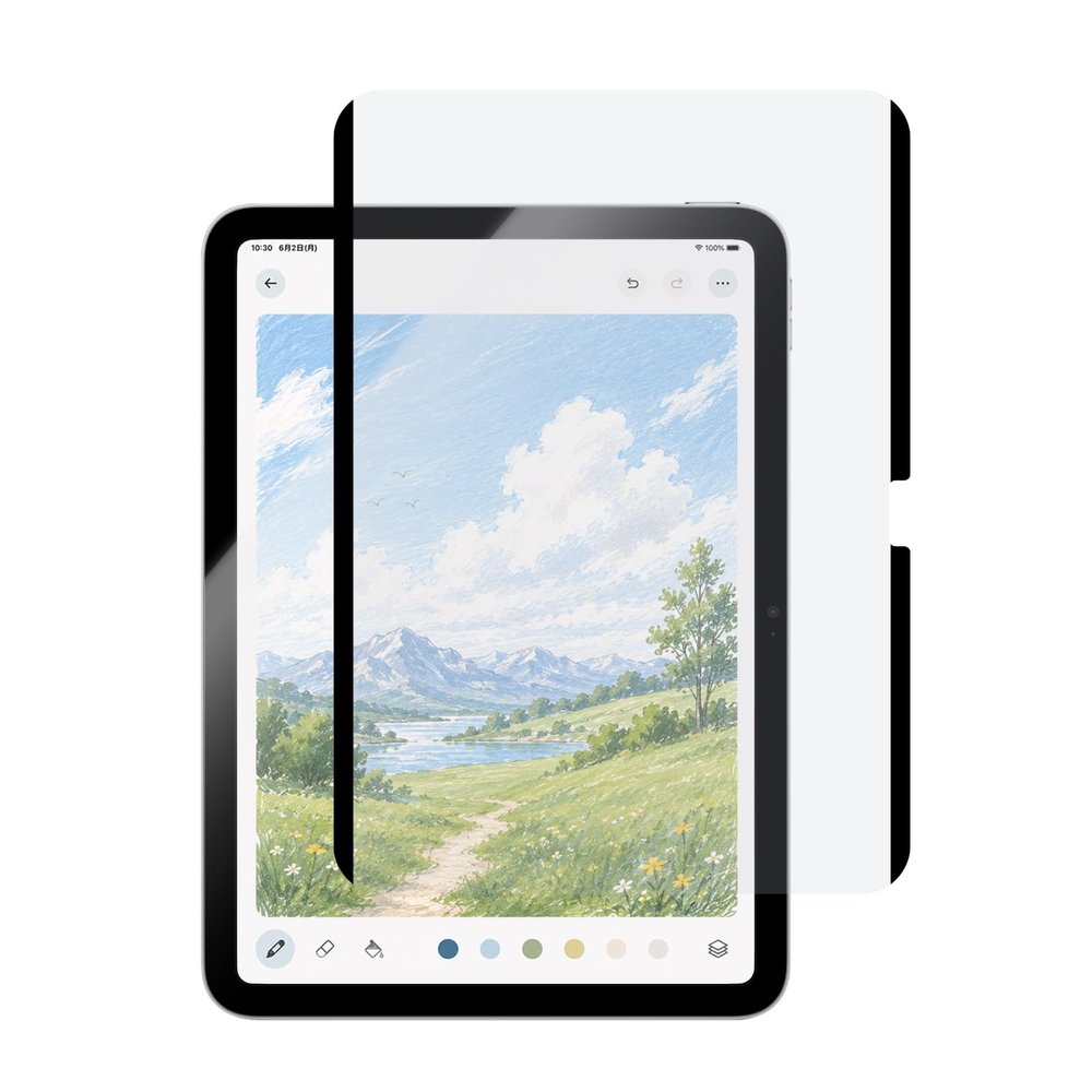 LEPLUS Magnetic Filter Paper Texture Compatible with iPad 11" (A16) and iPad 10.9" (10th Generation) - SSK-ITM22FLMTPD