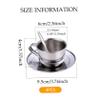 NASSMOSSE Kids Tea Set Heat-Resistant Stainless Steel Childrens Tea Set with 4 70ml Cup, 4 Saucer and Spoon for Girls and Boys view 2