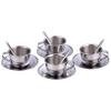 NASSMOSSE Kids Tea Set Heat-Resistant Stainless Steel Childrens Tea Set with 4 70ml Cup, 4 Saucer and Spoon for Girls and Boys view 3