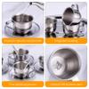 NASSMOSSE Kids Tea Set Heat-Resistant Stainless Steel Childrens Tea Set with 4 70ml Cup, 4 Saucer and Spoon for Girls and Boys view 4