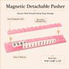 Tortoise Shell Scalloped Mahjong Racks with Pushers, Acrylic American Mahjong Tile Holders with Storage Bag and Dice, Decorative Mahjong Accessories, Gift for Mahjong Lovers (Pink-A) view 4