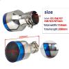 Exhaust Pipe Burnt Blue Tail Tip Universal Muffler Systems Decorate Pipe Exhaust Tips Tail Throat(In60-Out114Mm) view 2