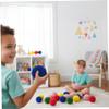 Vistnale Dodgeball Balls|24-Pack Yarn Balls, 10cm/4in Fluffy Soft Dodgeballs for Kids and Adults, Safe Playground for Indoor Outdoor Games, Handball, Random view 2