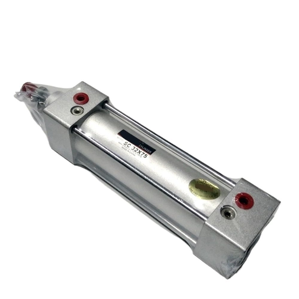 YHWKZCTTT 1pcs SC32x75 Standard Cylinder 32mm Bore 75mm Stroke Screwed Piston Rod Dual Action Air