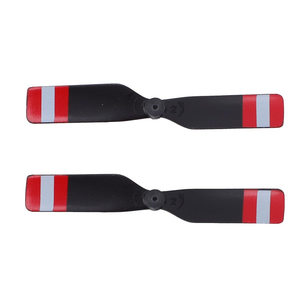 Decumeby RC Helicopter Tail Rotor Set Lightweight Stable Control for Repair Accessory Plastic 5x0.7x0.3cm X2 Blades