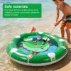 Naroote Inflatable Golf Pool Game Set PVC Floating Chipping Green with Scoring Zones Quick Setup Plush Surface for Kids and Family Pool Party Backyard Water Play view 2