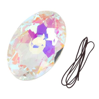 Vistreck Crystal Egg Shaped Hanging Window Prism - Colorful Decoration for Photography & Home Decor