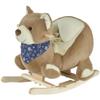 Baby Rocking Horse with Lullaby, Riding Horse, Bear Themed Plush Animal Rocker with Pedals for Ages 18-36 Months view 1