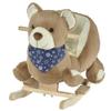 Baby Rocking Horse with Lullaby, Riding Horse, Bear Themed Plush Animal Rocker with Pedals for Ages 18-36 Months view 3