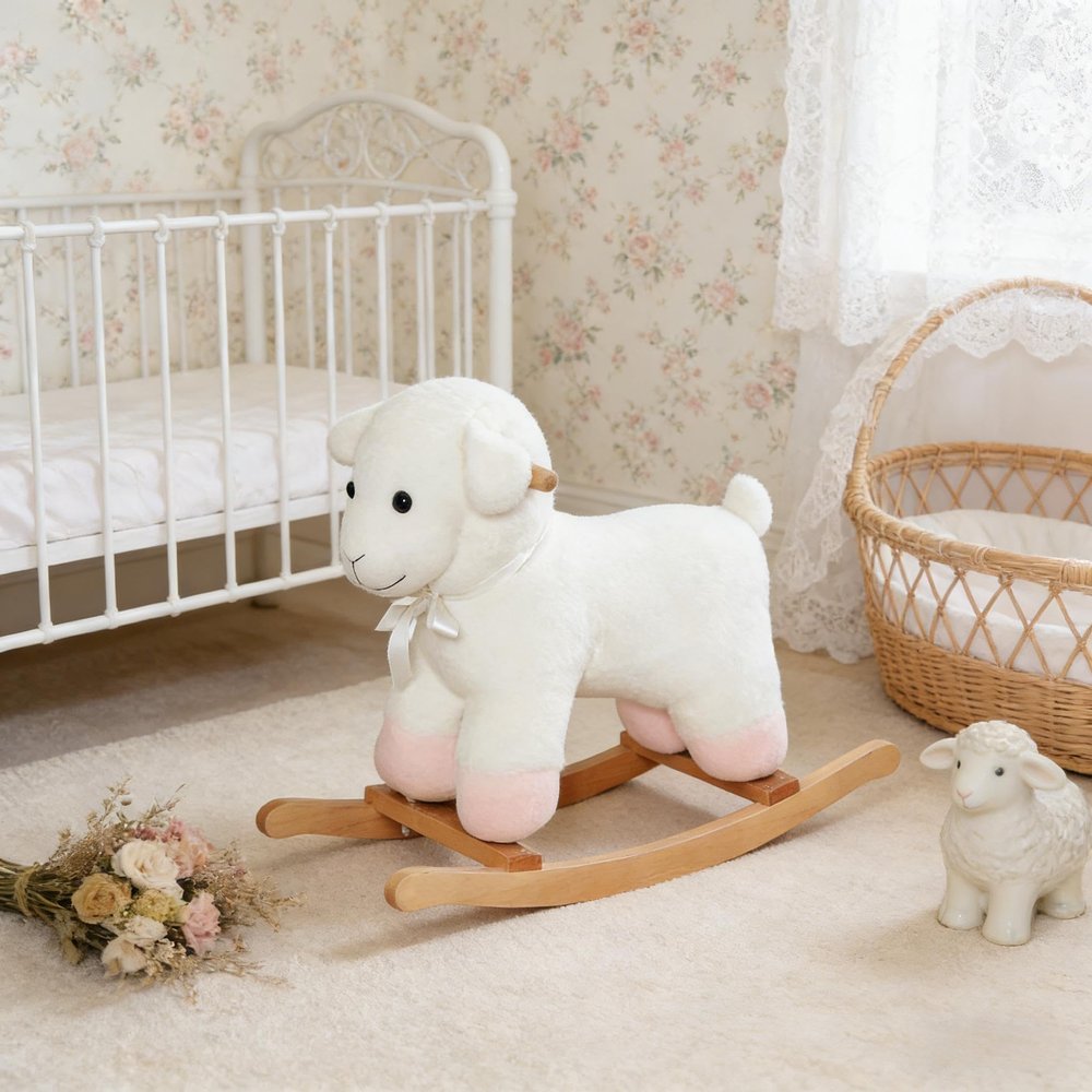 Lamb Rocking Soft Chair Toy,Kids Rocking Toy