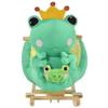 Kids Ride-On Rocking Horse Toy Frog Style Rocker with Fun Music, Seat Belt & Soft Plush Fabric Hand Puppet for Children 18-36 Months view 2