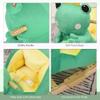 Kids Ride-On Rocking Horse Toy Frog Style Rocker with Fun Music, Seat Belt & Soft Plush Fabric Hand Puppet for Children 18-36 Months view 3