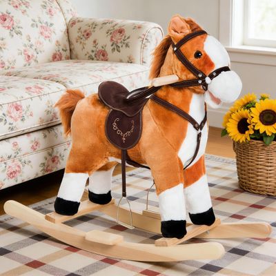 Animal Rocker,Kids Plush Toy Rocking Horse