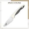 Tressify Serrated Kids Kitchen Knife, Children's Training Knife for Real Cooking, Educational Stainless Steel Blade with Plastic Handle, Safe Cartoon Design, 7.2 Inch view 4