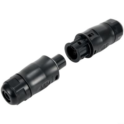 XNManaWork BC01 3-Pin Coupling For Connecting Two Inverters, Socket Female And Male, IP67 Waterproof Connector For APsystems For Hoymiles Deye Sun, 2.5-4mm2