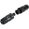 XNManaWork BC01 3-Pin Coupling For Connecting Two Inverters, Socket Female And Male, IP67 Waterproof Connector For APsystems For Hoymiles Deye Sun, 2.5-4mm2 view 1