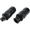 XNManaWork BC01 3-Pin Coupling For Connecting Two Inverters, Socket Female And Male, IP67 Waterproof Connector For APsystems For Hoymiles Deye Sun, 2.5-4mm2 view 4