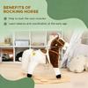 Kids Rocking Horse Toddler Plush Ride On Toy view 3