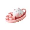 Miniature Tea Service Accessories Set Cats Theme Miniature Tea Cup Teapot Decoration for Home Use Earthenware Container view 1