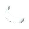 Windscreen 3X6X1 Curved with 2 Circular Stud Holders in Bottom, 10 pcs view 1