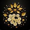 HRSDZKJ 10Pcs Gold Marbles Glow in The Dark Marbles for Glass Glass Ball Luminous Ball Runs for Marble Games DIY and Home Decoration Dice and Marble Games(12mm/0.47in) view 2