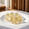 HRSDZKJ 10Pcs Gold Marbles Glow in The Dark Marbles for Glass Glass Ball Luminous Ball Runs for Marble Games DIY and Home Decoration Dice and Marble Games(12mm/0.47in) view 3